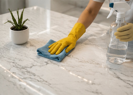 چگونه از صفحات سنگی کابینت نگهداری کنیم؟